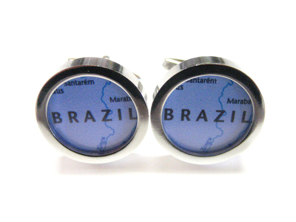 Brazil Map Cufflinks
