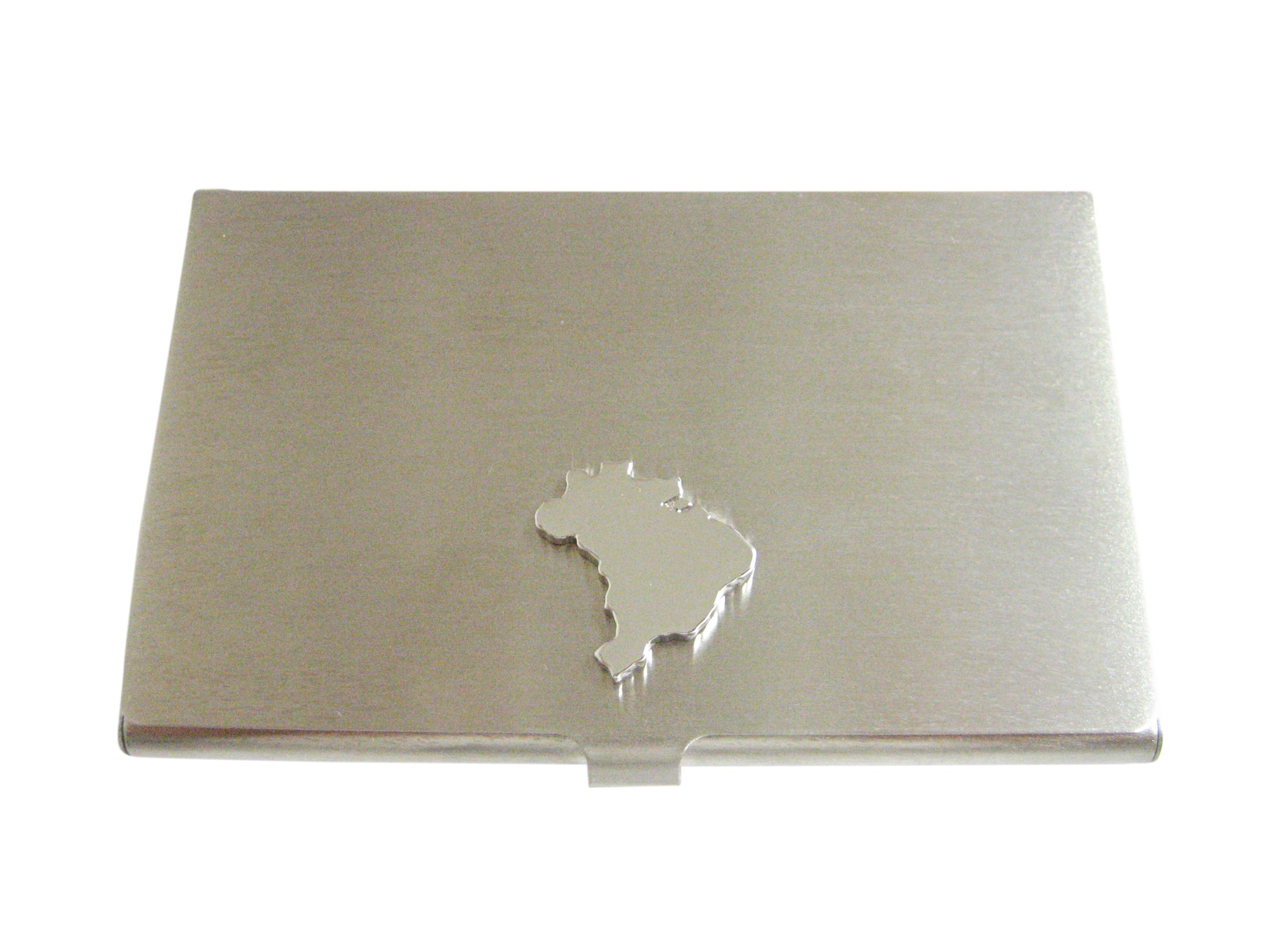 Brazil Map Shape Business Card Holder