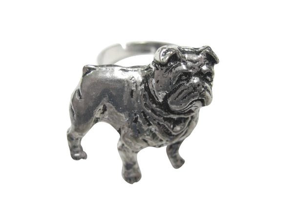 British Bulldog Adjustable Size Fashion Ring