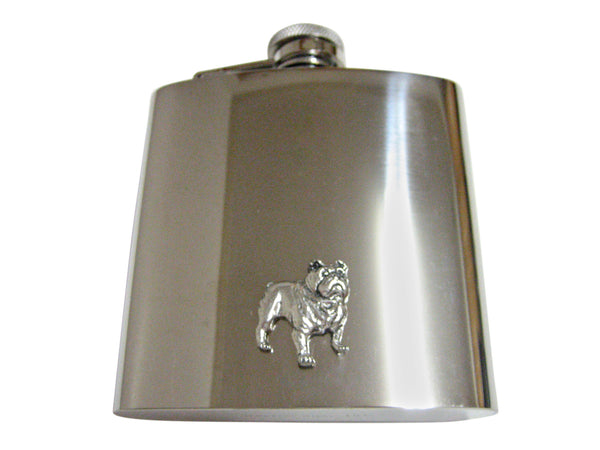 British Bulldog 6 Oz. Stainless Steel Flask
