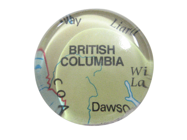 British Columbia Canada Map Pendant Magnet