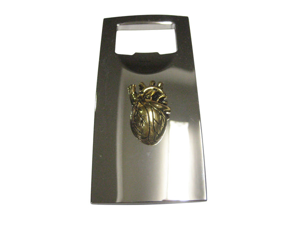 Bronze Toned Large Anatomical Heart Bottle Opener