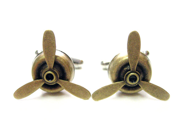 Bronze Propeller Cufflinks