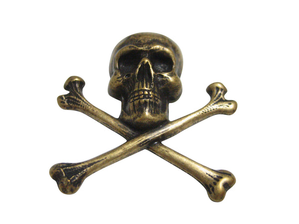 Bronze Toned Large Skull Pendant Magnet
