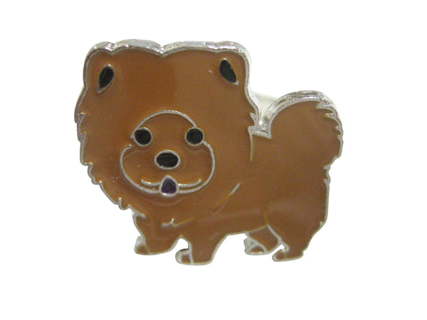 Brown Toned Chow Chow Dog Adjustable Size Fashion Ring