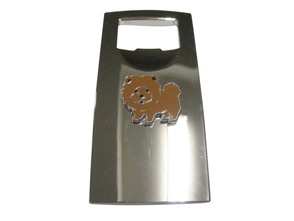 Brown Toned Chow Chow Dog Bottle Opener