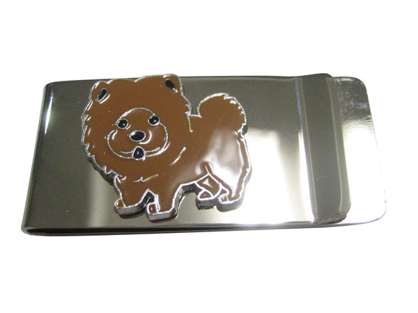 Brown Toned Chow Chow Dog Money Clip