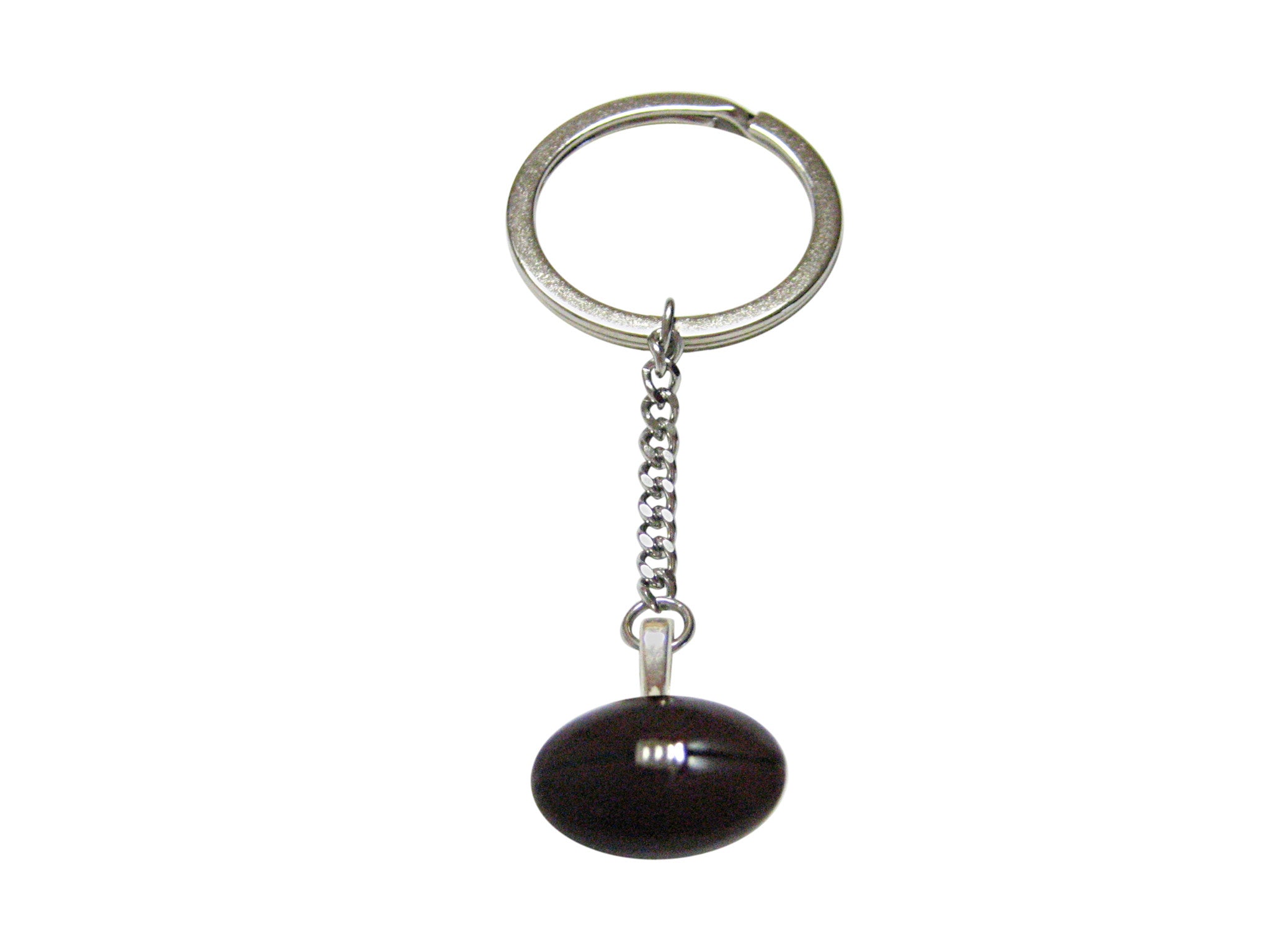 Brown Football Sports Pendant Keychain