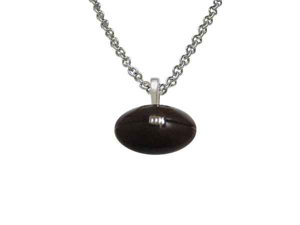 Brown Football Sports Pendant Necklace