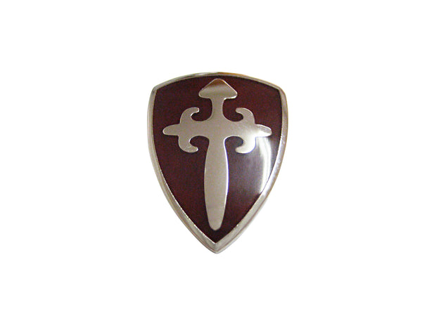 Brown Medieval Shield Magnet