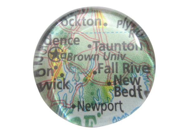 Brown University Rhode Island Map Pendant Magnet