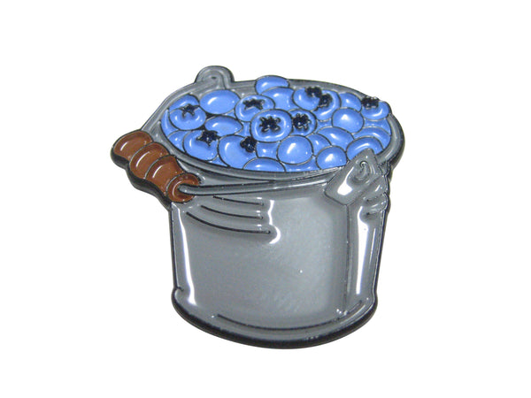 Bucket Of Blueberry Fruit Magnet