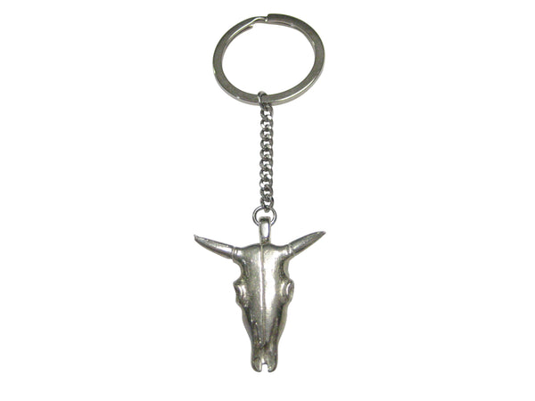 Bull Cow Head Skeleton Pendant Keychain
