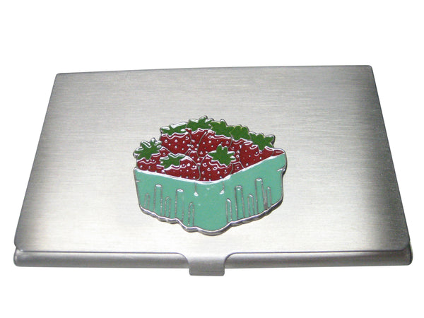 Bunch of Strawberry Fruit Business Card Holder