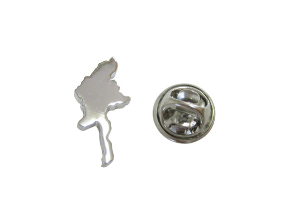 Burma Map Shape Lapel Pin
