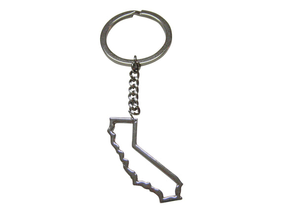 California State Map Outline Keychain