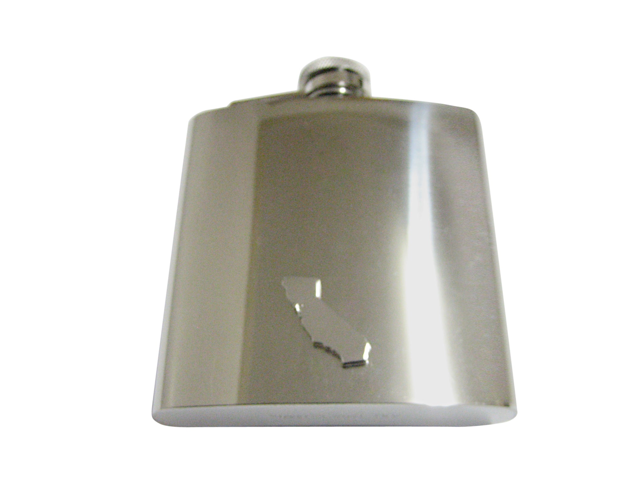 California State Map Shape 6oz Flask