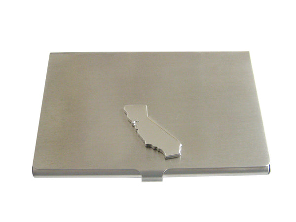 California State Map Shape Business Card Holder