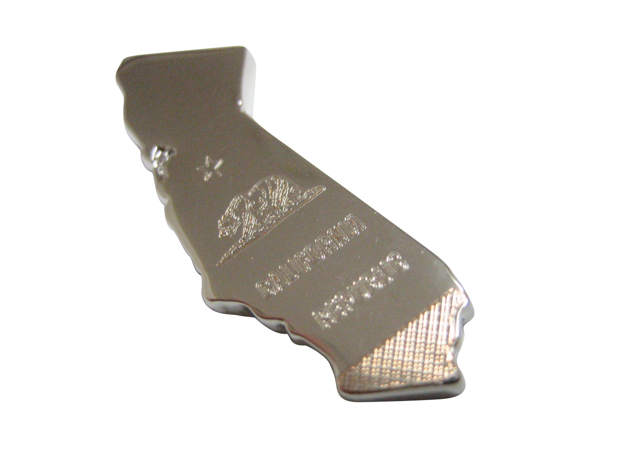 California State Map Shape and Flag Design Magnet