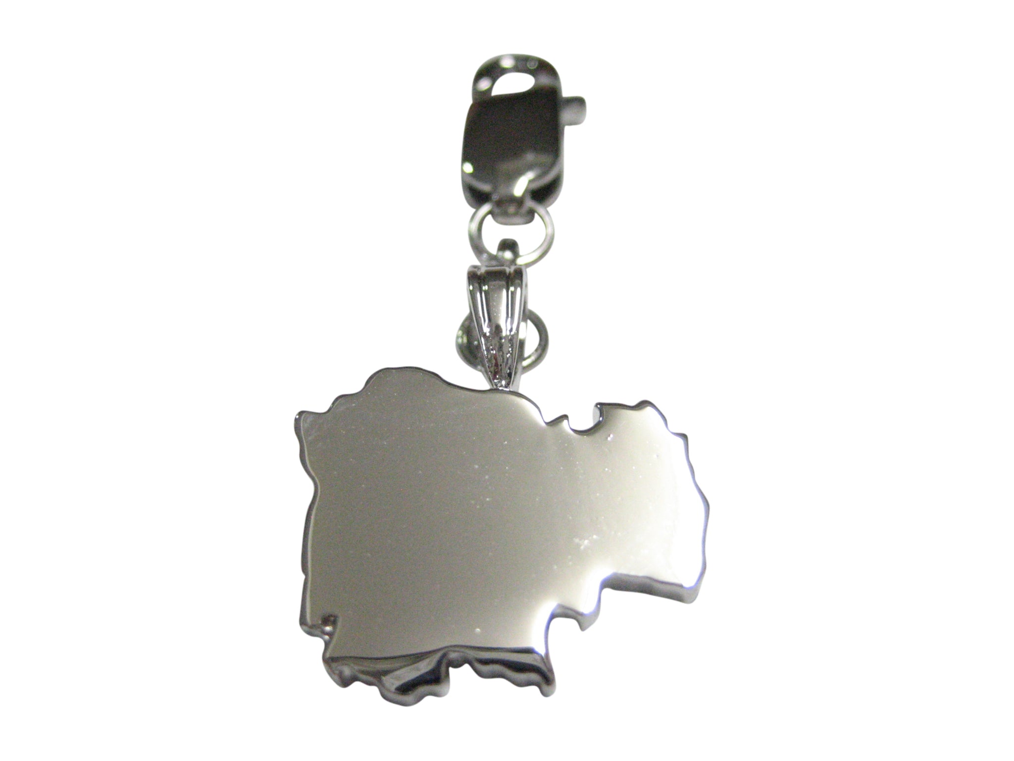 Cambodia Country Map Shape Pendant Zipper Pull Charm