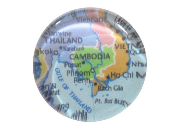 Cambodia Map Pendant Magnet