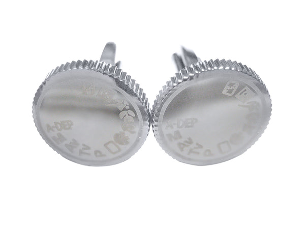 Gunmetal Toned Camera Setting Dial Cufflinks