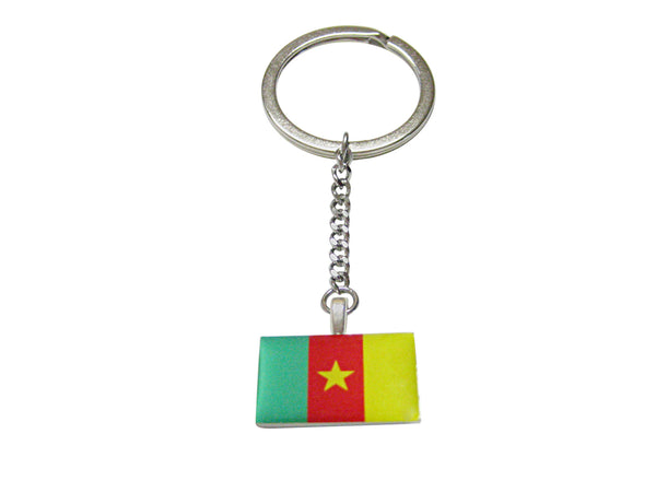Cameroon Flag Pendant Keychain