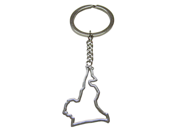 Cameroon Map Outline Keychain