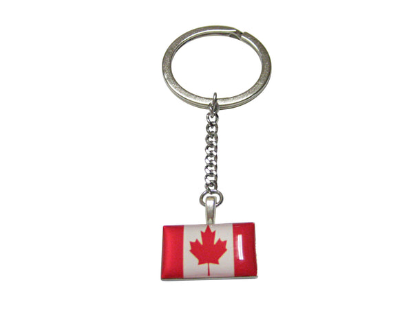 Canada Flag Pendant Keychain