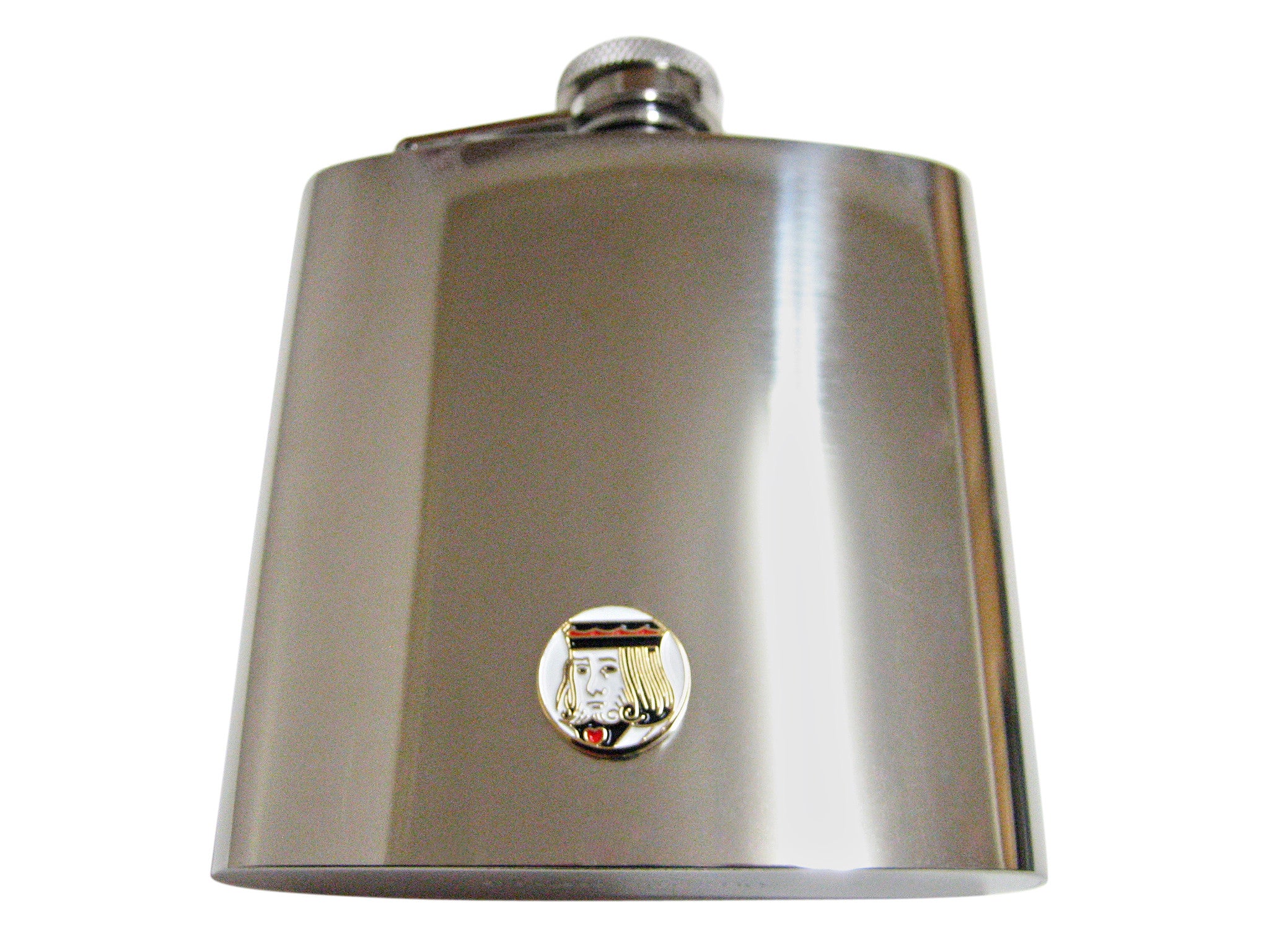 Card Face 6 Oz. Stainless Steel Flask