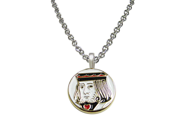Card Face Pendant Necklace