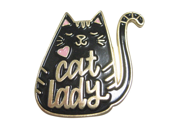 Cat Lady Black Cat Magnet
