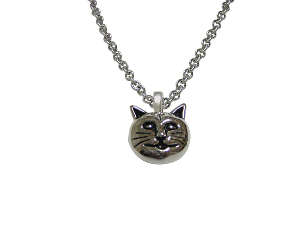Cat Head Pendant Necklace