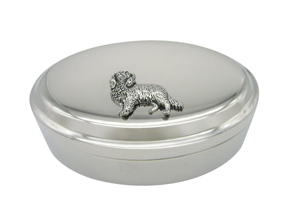 Cavalier King Charles Spaniel Dog Pendant Oval Trinket Jewelry Box