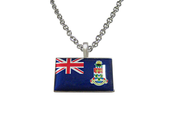 Cayman Islands Flag Pendant Necklace