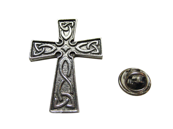 Celtic Design Large Cross Lapel Pin