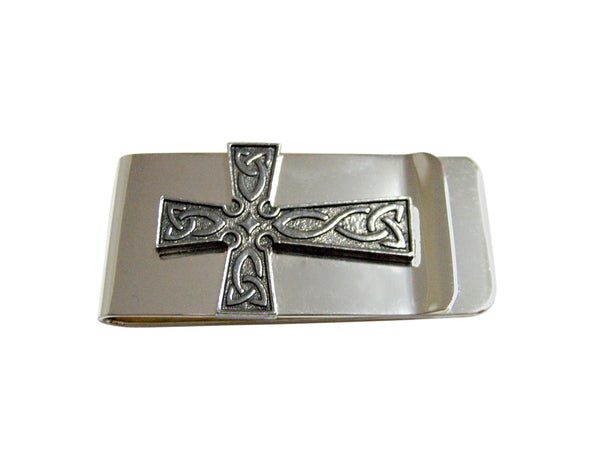 Celtic Design Large Cross Money Clip