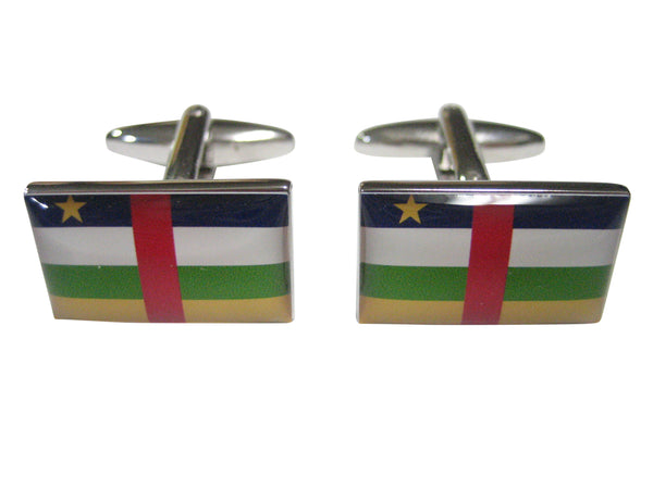Central African Republic Flag Cufflinks