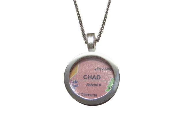 Chad Map Pendant Necklace