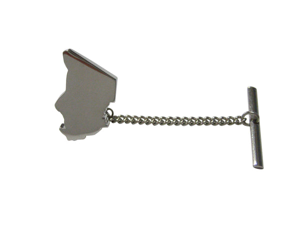 Chad Map Shape Tie Tack