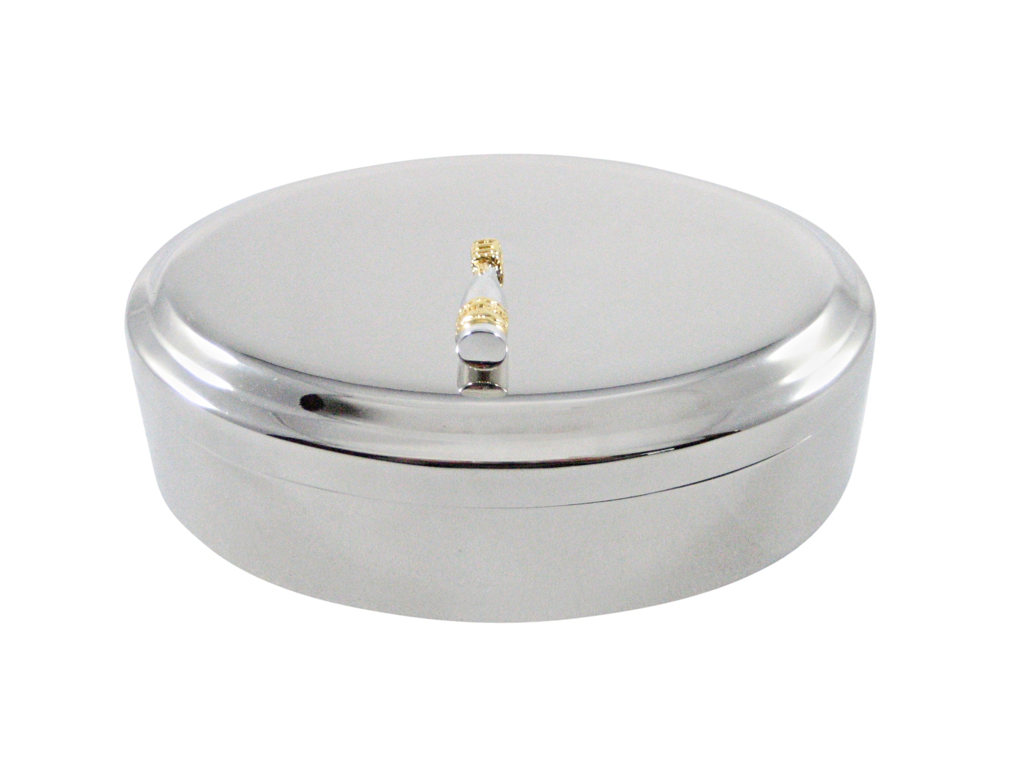 Champagne Sparkling Wine Bottle Pendant Oval Trinket Jewelry Box