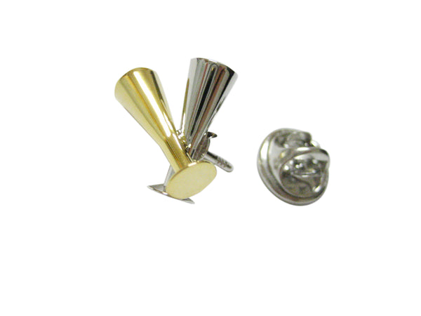 Champagne Sparkling Wine Glass Flute Lapel Pin