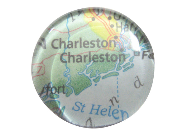 Charleston South Carolina Map Pendant Magnet