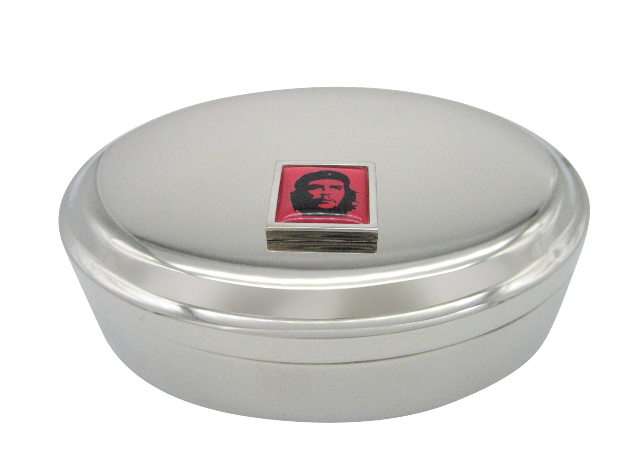 Che Guevara Pendant Oval Trinket Jewelry Box