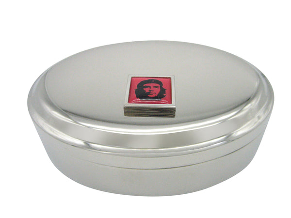 Che Guevara Pendant Oval Trinket Jewelry Box
