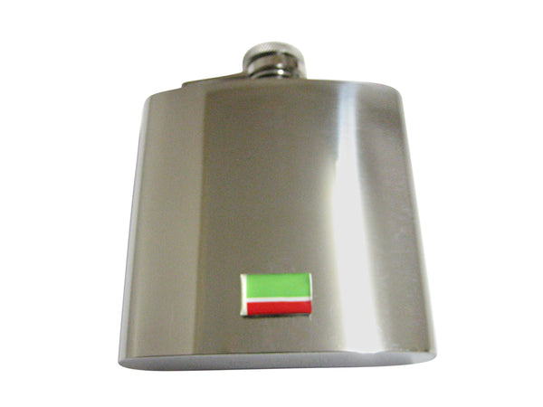 Chechnya Flag 6 Oz. Stainless Steel Flask