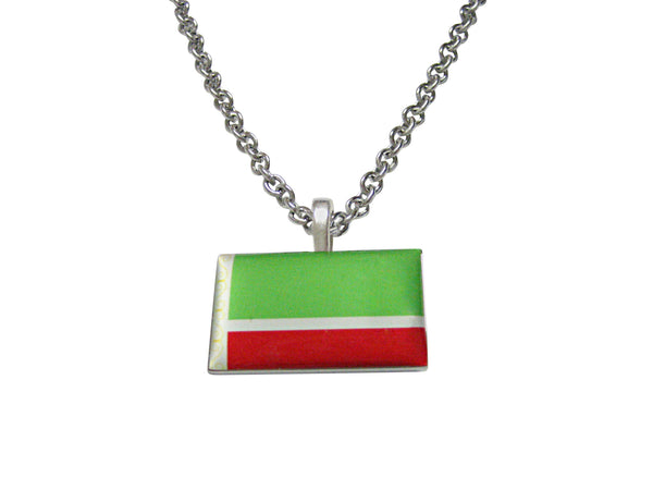 Chechnya Flag Pendant Necklace