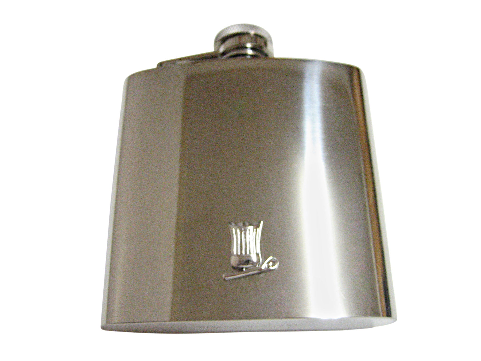 Culinary Chef Hat and Spoon 6 Oz. Stainless Steel Flask