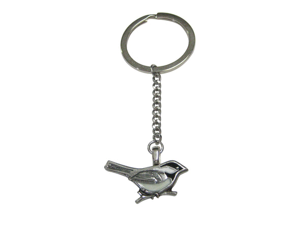 Chickadee Bird Pendant Keychain