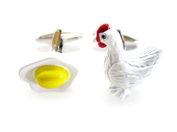 Chicken and Egg Cufflinks